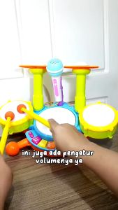 TokoYoyo Mainan Anak Drum Keyboard Piano Xylophone Set Edukasi Alat Musik Elektrik Kado Ulang Tahun