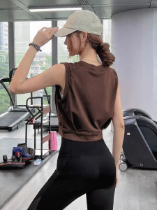 Breathable Sleeveless Short Casual Top