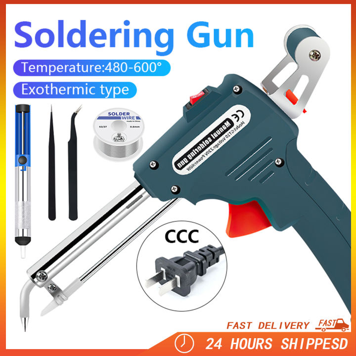 Auto Welding Automatic Feed Soldering Iron Gun Electric Temperature Tool 220V 60W Adjustable