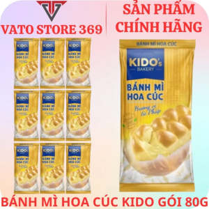 Bánh mì hoa cúc KIDO tươi gói 80g