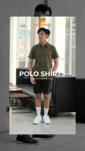 Cottongo Polo Shirt Dusty Pink & Pale Green