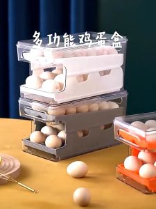 2 Layer Grids Egg Storage Box Household Kitchen Organizer for Kitchen Egg Holder