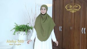 Hijab Frensh Khimar Tali Kode ALEHA Bahan Kringkel Airflow Premium By Ory AjeZas Collection