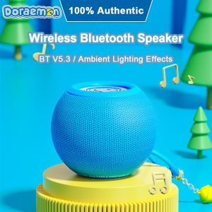 Doraemon ลำโพงบลูทูธไร้สายโดราเอมอนแท้ 100% ลำโพงพกพา BT5.3 ขนาดเล็ก ชาร์จได้ อายุการใช้งานแบตเตอรี่ยาวนาน เสียงคุณภาพสูง 9D ของขวัญวันเกิด RAU0758/RAU0761/S56/S58