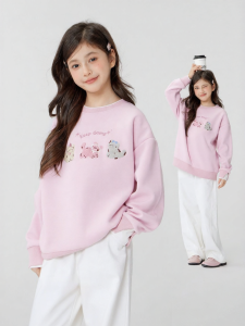 zosee | Áo Hoodie Thêu Mèo Dành Cho Bé Gái