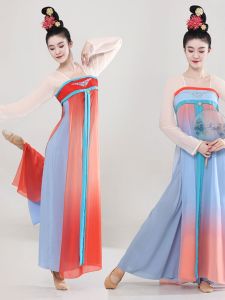 Classical Dance Performance Costume Flower Dream Girls Group Dance Practice Suit Art Exam Uniform Traditional Chinese Stage Wear