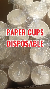 DWare PAPER CUPS [3oz to 16oz] disposable 50pcs/pack for business and party coffee 3in1 juice shakes