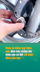 Khóa phanh đĩa xe máy chống trộm chất liệu thép nguyên khối thiết kế thông minh an toàn