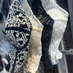 Elegant Lace Embroidered Tank Top And High Waist Skirt Set Beautiful Strap Vest Fashionable Outfit for Young Women