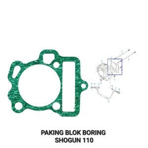 Paking Blok Boring Bawah Shogun 110 - Packing Peking Gasket Cylinder Silinder Block Seher Seker Buring Suzuki Shogun Kebo 110 Tornado
