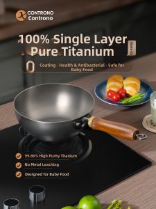 CONTRONO | Antibacterial Titanium Coating-Free Baby Pot for Healthy Cooking