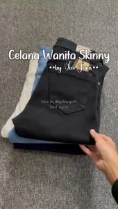 Celana Panjang Wanita Vivo V2 Jeans Resleting Skinny Stretch Polos