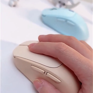 EWEADN Q5 Mini Ambidextrous Optical Wireless Mouse Rechargeable 2.4G+BT Silent & One-Click Return Type-C Charging