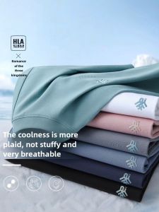 [Cool Feeling] HLA/Hailan Home Romance of the Three Kingdoms Short Sleeve T-shirt 23 Spring and Summer New round Neck Loose Print T Men and Women