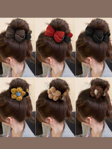 Knot Hair Clip Womens New 2024 Elegant Sense Hair Clip Back of Head Bun Styling Tool Hair Clip Headwear Fresh Outburst