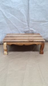 PHRAE WOOD  โต๊ะหมู่บูชาไม้สักแท้ หมู่ 7 หน้า 4 (เฉพาะฐาน) สีโอ๊ค กว้าง 34 ซม. ยาว 48 ซม. สูง 17 ซม.