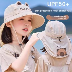 JIFANPAUL | Summer UV Protection Wide Brim Sun Hat for Kids