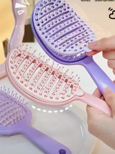 Fashion Styling Anti-Static Massage Air Cushion Comb Fluffy Hair Comb Quick Cleaning Scalp Massage