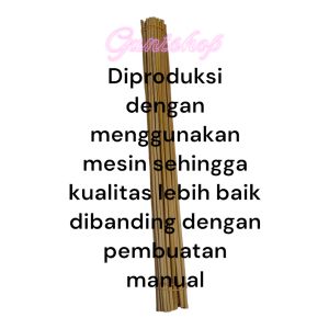 Tusuk l stick bambu (+-)55cm diameter 5 mm tumpul isi 50 pcs
