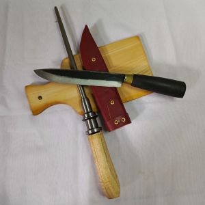 satu set pisau baja hass super + asahan crystal