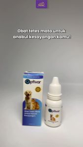 Obat Tetes Mata Kucing Anjing-PETEYEDROP OPTIVAR 15ML-Obat Mata Kucing Iritasi-Vet Recomendeed