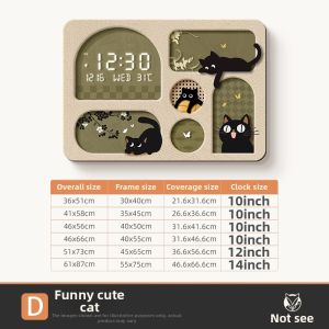 HAOJIUBUJIAN | Vintage Cat Decorative Box Cover With Digital Calendar