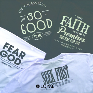 LOYAL Mens Graphic Print Gospel Tee - Psalm 128 : 1