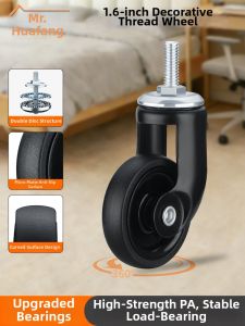 FANGXIANSHENG | Multi-directional Vintage Handcart Wheel 1.6 Inch M6 M8 Thread