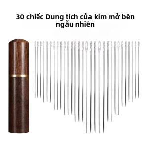 Bộ Kim Khâu Tay Cầm Tay 30 Chiếc Dành Cho Người Già Và Người Mù Kim Khâu Không Cần Kim Bằng Thép Không Gỉ Có Hộp Chỉ Để Sử Dụng Trong Gia Đình