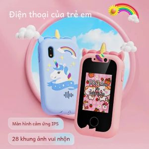 Điện Thoại Thông Minh Trẻ Em Đồ Chơi Màn Hình Cảm Ứng Học Máy Nghe Nhạc MP3 Cho Bé Trai & Bé Gái 3-12 Tuổi Giáng Sinh Quà Tặng Sinh Nhật Giáo Dục Điện Tử