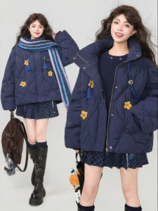 Keiko | Vintage Sweet Style Quilted Warm Thicken Winter Short Padded Coat