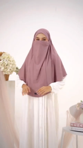 French Khimar Jilbab Hijab Kerudung Bergo Instan Hijab Cadar Khimar Bergo Tali Khimar Cadar Tali Niqab Syari Jersey Premium