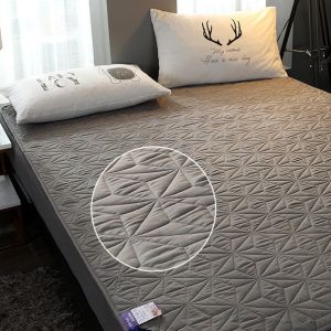 Waterproof Mattress Protector Topper Queen/King/Single Mattress Protector Cover Fitted Bedsheet Support COD