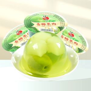 Crayon Shinchan 200g Green Plum Jelly Snack Office Leisure Childrens Dessert Satisfying Large Cup Gelatinous Fruit Jelly