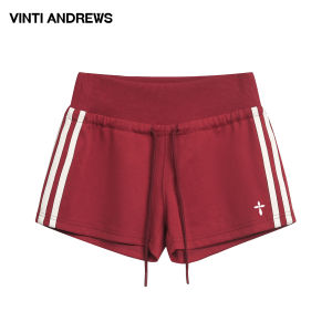 Striped Cycling Workout Shorts for Women