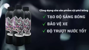 Chai Xịt Phủ Bóng Sơn Ô tô Xe Máy 300ML Chính hãng Tăng Độ Bóng Nhanh