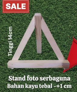 STANDING FRAME FOTO BAHAN KAYU UNTUK DUDUKAN FRAME DI MEJA