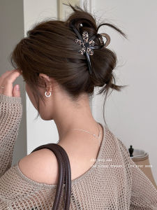 กิ๊บติดผมลายเสือดาวดอกไม้สุดหรูสำหรับผู้หญิง 2025 กิ๊บติดผมทรงฉลาม หน้าม้า วัสดุ ABS สีสันสดใส เครื่องประดับผม