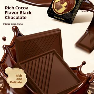 Pure Black Chocolate with Pure Cocoa Butter Baking Chocolate Snacks Leisure Food Low Christmas Small Treats Daily Chocolate
