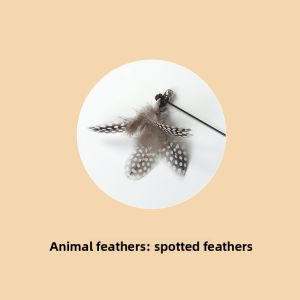Snowlover | CFA Grade Long Handle Cat Toy Feather Replacement Heads for Kittens