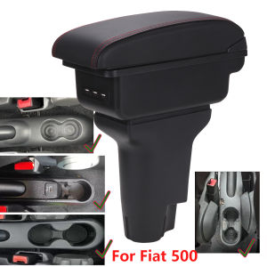 For Fiat 500 Armrest Box For Fiat Cronos Car Armrest Center Auto Storage Box Dedicated Retrofit parts Interior Car Accessories