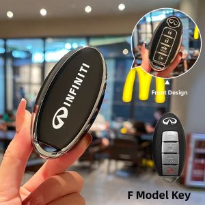 Old Style Infiniti Q50L Car Key Cover Suitable for QX50 QX60 Q7L G25 FX35 G Series Automobile Buckle Driving Personal Item Car Key Bag
