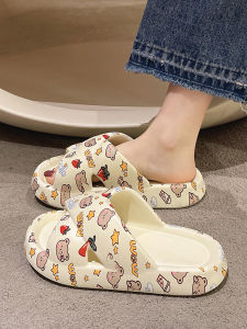 Decorative Summer Slipper With Non-Slip Thick Sole