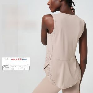 Quick Dry Womens Tank Top Sleeveless Fitness Running Sports Yoga Pilates Summer Vest Breathable Moisture Wicking Elastic