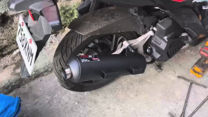 HONDA MT8 Pipe for GAMECHANGER CLICK 125i / 150i V2 / V3 Stainless Tip/ Black Tip/Titanium Tip