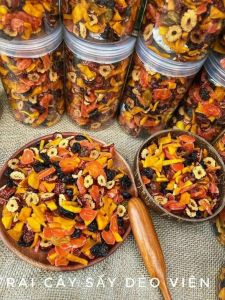 Trái cây sấy dẻo mix nhiều vị -500gr - healthy - dinh dưỡng