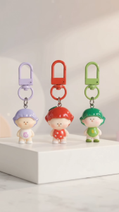 Damda Cute 3D Character Keychain Bag Charm for Backpack Handbag Air pods Case Decor