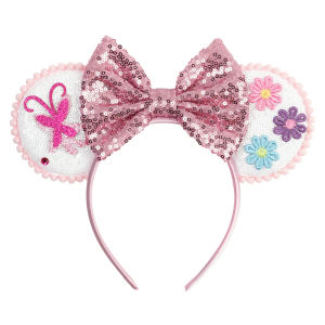 Disney | Disney Mickey Mouse Ears Headbands for Women Girls Party Hair Accessories Minnie Mouse Hairband Kids Sequins Bows Headwear Gifts