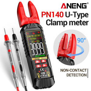 ANENG | Digital Multimeter Clamp Meter ANENG PN140 Multifunctional Smart U-Clamp Jaw 90° Rotary Voltmeter NCV Voltage Detection Tools