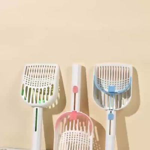 Cat litter shovel large size sieving shovel feces removal tool hamster cat toilet dual-purpose shovel cleaning tool for coarse and fine hole positions